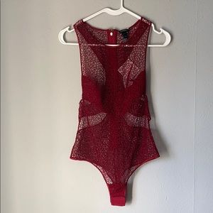 NWT La Perla Red Lacy Body